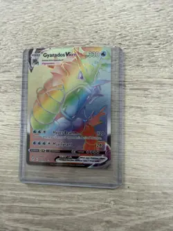 Gyarados VMAX 207/203 Rainbow Secret Rare Evolving Skies Pokemon Card - Image 1