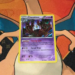 Chandelure ~ 43/119 ~ Holo ~ PHANTOM FORCES ~ MODERATE PLAY ~ Pokemon Card - Image 1