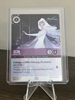 Disney Lorcana Disney 100 Collector Edition Card Elsa - Gloves Off - 19/P1 - Image 1
