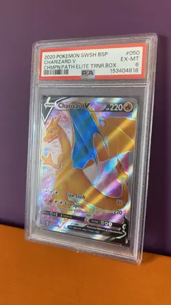 Charizard V Swsh050 Swsh: Sword & Shield Promo Cards Holo PSA 6 - Image 1