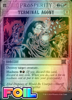 x1 Terminal Agony OTP Breaking News MTG 55 FOIL UNCOMMON M/NM 1x - Image 1