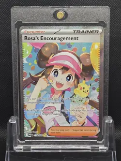 Rosa’s Encouragement 123/088 Pokemon Full Art SAR Perfect Order fresh NM - Image 1