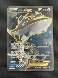 Pokemon Steelix EX Full Art Ultra Rare Holo 180 HP XY Steam Siege 108/114 - Image 1