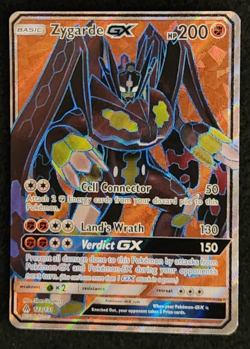 2018 Pokemon Forbidden Light Zygarde GX (Full Art) Ultra Rare #123/131 EX-NM - Image 1