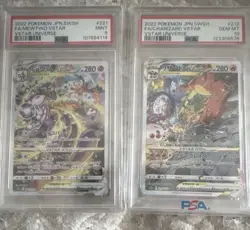 Pokemon Company 2022 VSTAR Universe PSA 9/10 Mewtwo VSTAR 221 Charizard 212 - Image 2