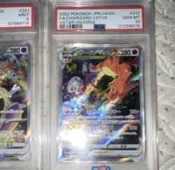 Pokemon Company 2022 VSTAR Universe PSA 9/10 Mewtwo VSTAR 221 Charizard 212 - Image 4