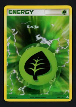 Grass Energy 105/110 Holon Phantoms Holofoil Holo Rare Pokemon TCG - Image 1
