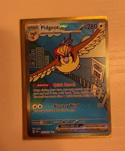 Pokemon TCG Pidgeot ex 225/197 SV03 Obsidian Flames Holo Full Art UR EN - Image 1