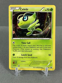 CELEBI 2017 POKEMON Black Star Promo COSMOS #XY187 - HD GALAXY SWIRL NM/LP #11 - Image 2