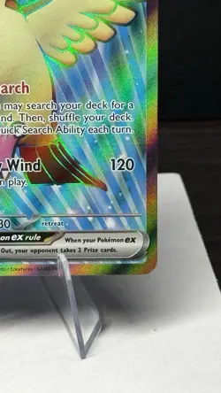 Pidgeot ex 217/197 Ultra Rare Full Art Pokemon Scarlet & Violet Obsidian Flames - Image 4