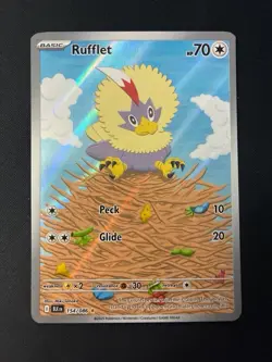Rufflet 154/086 Pokemon TCG Illustration Rare SV: Black Bolt Near Mint - Image 1