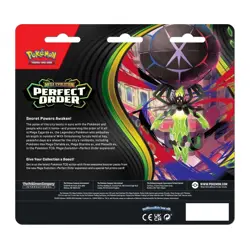 Pokemon TCG Perfect Order Booster 3 Pack - Triple Blister - Chikorita Promo NEW - Image 2