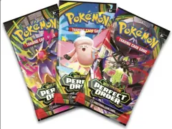 Pokemon TCG Perfect Order Booster 3 Pack - Triple Blister - Chikorita Promo NEW - Image 3