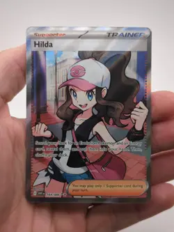 Damage Corner Pokemon TCG Trainer Hilda Ultra Rare White Flare #164/86 - Image 1