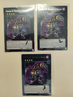 3x Yugioh! Number 80: Rhapsody in Berserk PRIO-EN045 Rare 1st Ed NM - Image 1