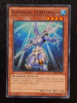 Elemental HERO Ocean SDHS-EN002 Unlimited (NM) Common Hero Strike yugioh - Image 1