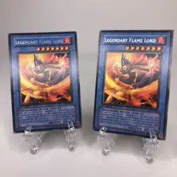 Yugioh Legendary Flame Lord DCR-081 1st Edition Rare x2 LP-NM - Image 1