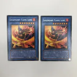 Yugioh Legendary Flame Lord DCR-081 1st Edition Rare x2 LP-NM - Image 2