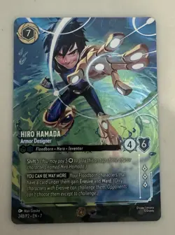 NEVER PLAYED Lorcana Hiro Hamada Store Championship Foil Enchanted Promo 24B/P2 - Image 1