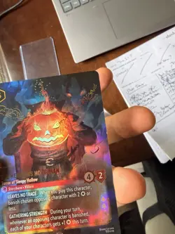 Disney Lorcana Enchanted The Headless Horseman - Terror of Sleepy Hollow Foil - Image 3