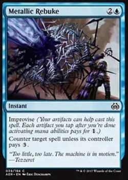 MTG METALLIC REBUKE - RISPOSTA METALLICA - AER - MAGIC - Image 1