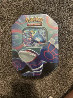Pokemon TCG Azure Legends Tin Kyogre ex Factory Sealed NEW 4 Booster Packs Promo - Image 1