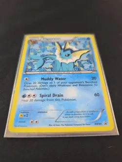 Vaporeon BW89 Black Star Promo Holo Pokemon Card – Lightly Played - Image 2