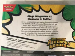 Pokemon Mega Evolution ASCENDED HEROES Mega Meganium EX Box - ME2.5 PREORDER - Image 5