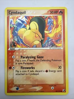 Cyndaquil Pokemon TCG EX Unseen Forces Common 54/115 - Image 1