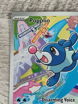Pokemon First Partner Illustration Collection Popplio Black Star Full Art #045 - Image 2