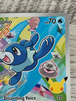 Pokemon First Partner Illustration Collection Popplio Black Star Full Art #045 - Image 3