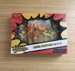 Pokemon Ascended Heroes Ex Box Set of 3 - NEW!! Emboar Meganium Feraligatar - Image 2