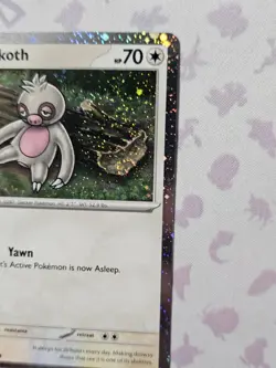 Pokemon TCG Paldea Evolved Slakoth 160/193 Cosmos Holo Exclusive Double Swirl NM - Image 3
