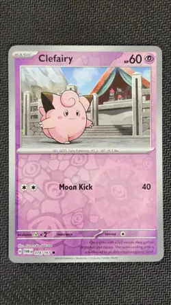 Clefairy 078/167 Reverse Holo Twilight Masquerade Pokemon LP - Image 1