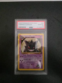 2000 Pokemon Gym Challenge Sabrina's Gengar 29/132 Holo Unlimited PSA 10 - Image 1