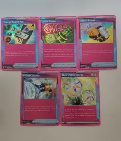 Pokemon TCG ACE SPEC Holo Lot (5) - Energy Search Pro, Unfair Stamp + 3 - Image 1
