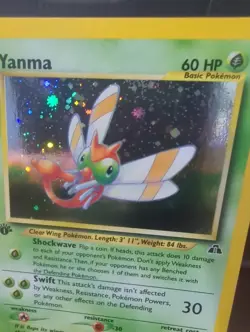 Vintage Pokemon Yanma 36/75 Neo Discovery 1st Edition Holo Rare - Image 5