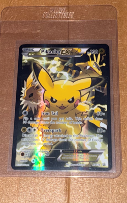 Pokemon Pikachu EX XY124 Promo Card – Mint Condition! PSA 10 Contender! A fanta - Image 1