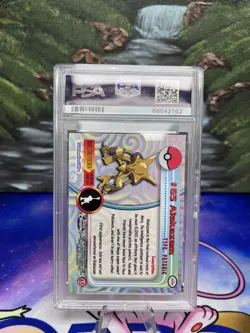 2000 Topps Chrome Alakazam #65 PSA 9 Pokemon T.V. - Image 2