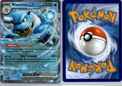 Blastoise ex 009/165 151 Pokemon TCG Holo Double Rare NM - Image 3