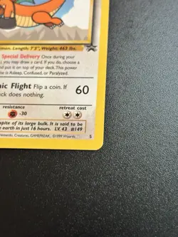 Dragonite Black Star Promo The First Movie 1999 WOTC Pokemon Card LP - Image 4
