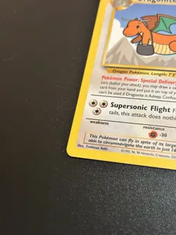 Dragonite Black Star Promo The First Movie 1999 WOTC Pokemon Card LP - Image 5