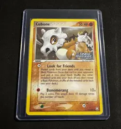 Pokemon-2004 Cubone #51/109-EX Team Rocket Returns-Reverse Holo- Stamped-M/NM. - Image 1
