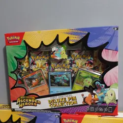 POKEMON Ascended Hereos Deluxe Pin Collection First Partners Lot Of 3 Sealed Box - Image 3