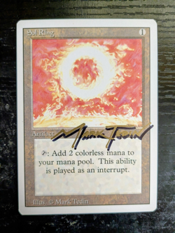 MTG REVISED SHADOW SIGNED Sol Ring - Image 1