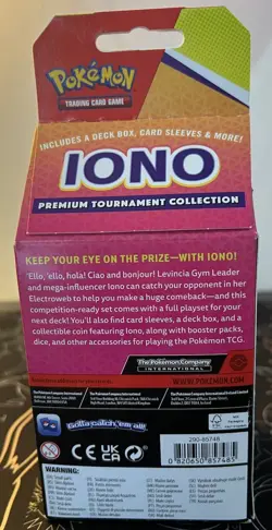 Pokemon TCG Iono Premium Tournament Collection Box 2024 Sealed - Image 3