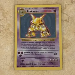Pokemon 1999 Alakazam - 1/102 - Holo Base Set shadowless 💎NM LP+💎 - Image 1