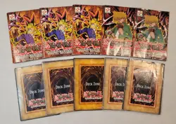 1996 Yu-Gi-Oh Trading Card Game Official Rulebook Version 2.0 & 3.0 w/ Play Mat - Image 1