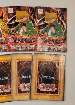 1996 Yu-Gi-Oh Trading Card Game Official Rulebook Version 2.0 & 3.0 w/ Play Mat - Image 4