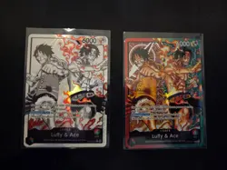 ST30-001 Luffy & Ace leader Alt Art (Parallel) One Piece & Leader card - Image 1